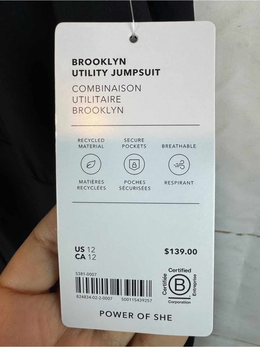 Athleta | Brooklyn Utility Jumpsuit, 12 NWT - Picture 9 of 15